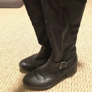 Knee high espresso boots